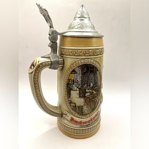 Budweiser Limited Edition Collector Beer Stein A Series